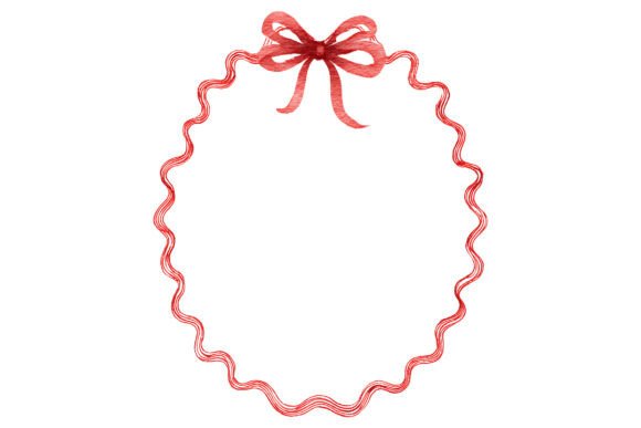 Download Curvy Ribbon Bow Frame PNG - Ribbon bow frame Collection