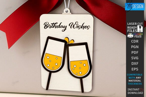 Download Birthday Gift Card Laser Cut | Gift Idea - Gift Collection
