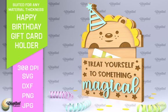 Download Birthday Gift Card Holder Laser Cut - Gift Collection