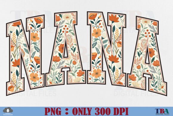 Download Boho Floral Nana PNG, Mother's Day Gift - Gift Collection