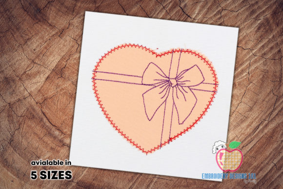 Download Heart Gift Embroidery Applique Designs - Gift Collection