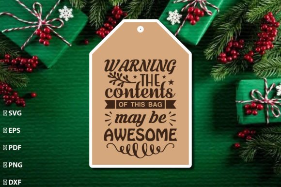 Download Christmas Gift Tag Laser Cut SVG - Gift Collection