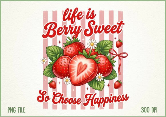Download Life is Berry Sweet Strawberry PNG - Sweet Collection