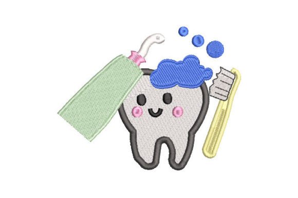 Download Tooth and Brush Embroidery Designs - Premium Resources